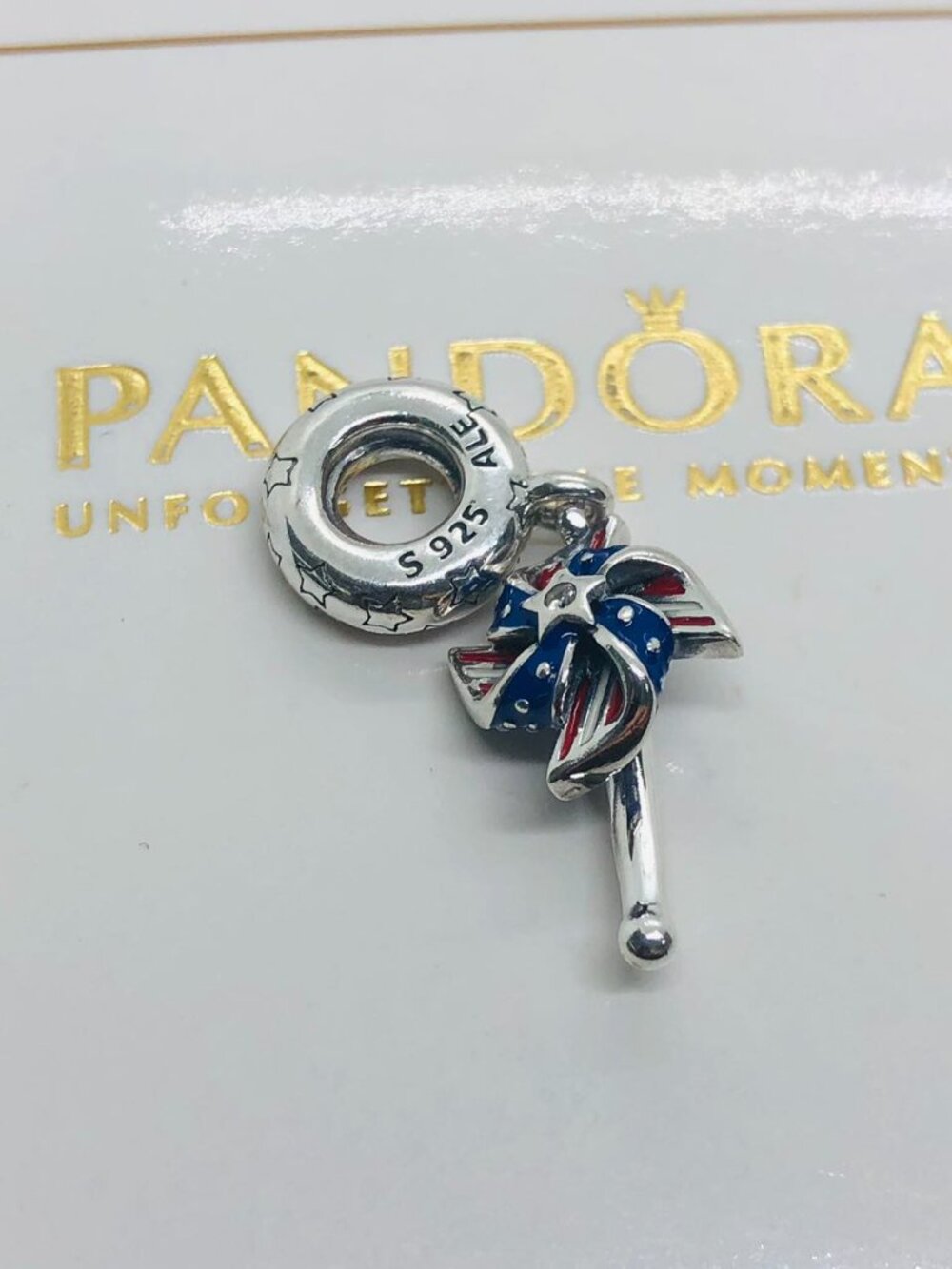 Pandora American Pinwheel Dangle Charm